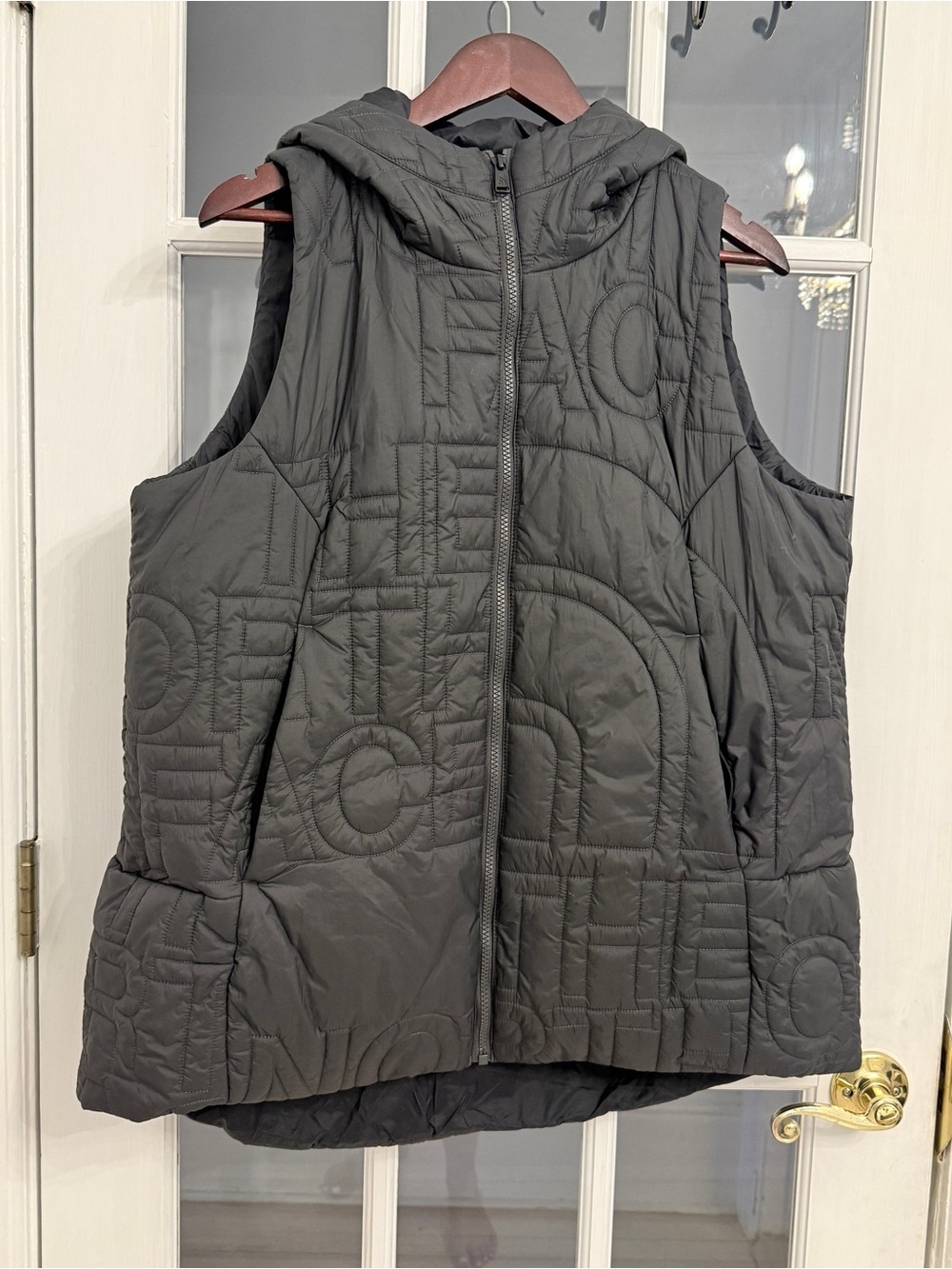 THE NORTH FACE Women’s Black Alphabet City Hooded Puffer Vest Size XL